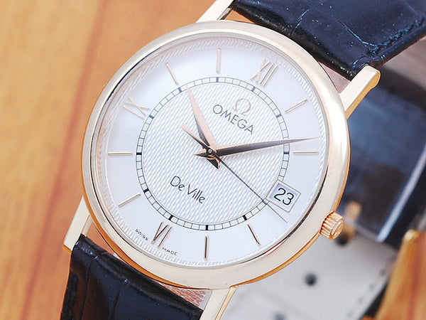 Omega De Ville 18K Solid Gold Men's Watch!