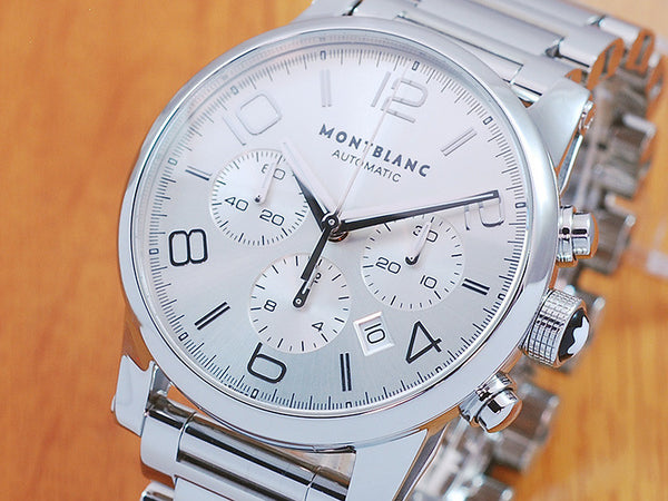 Montblanc Timewalker Chronograph Stainless Steel Automatic Mens Watch!