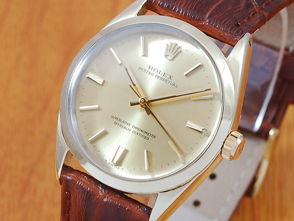 Rolex 14K Gold Capped Oyster Perpetual Automatic Watch!