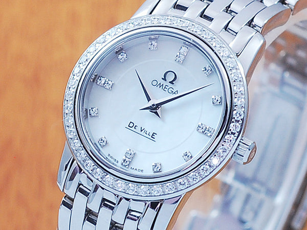 Omega De Ville Prestige Pearl Diamond Women's Watch!