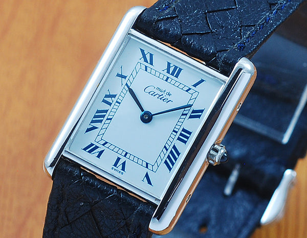 Cartier Tank Sterling Silver Midsize Watch!