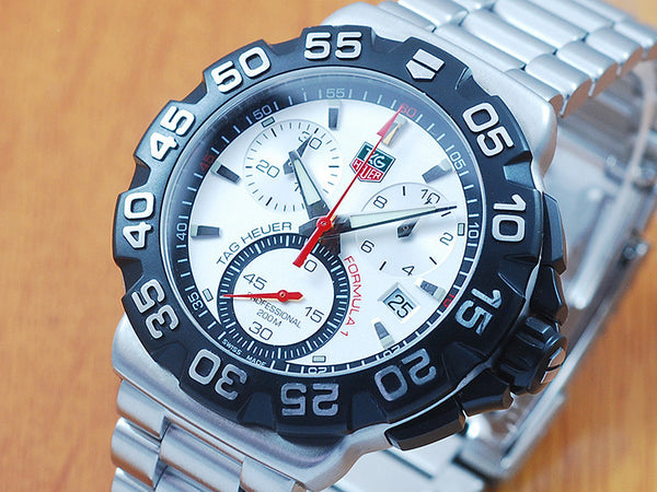 Tag Heuer F1 Chronograph Stainless Steel Men's Watch!