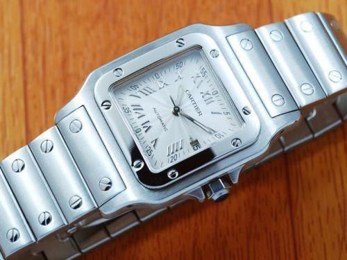 Cartier Santos Stainless Steel Automatic Men's Watch! 2319