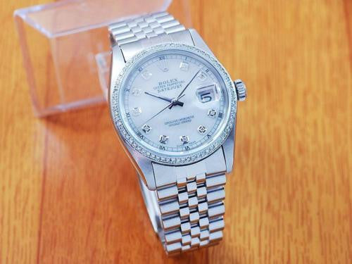 Rolex MOP S/S Pearl Diamond Automatic Men's Watch!
