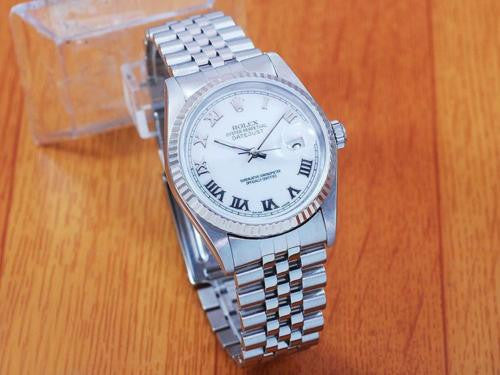 Rolex 16234 18K White Gold & S/S Automatic Men's Watch!