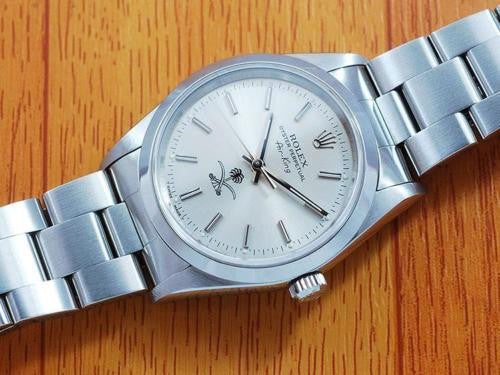 Rolex 14000 Air King Saudi Military S/S Automatic Men's Watch!