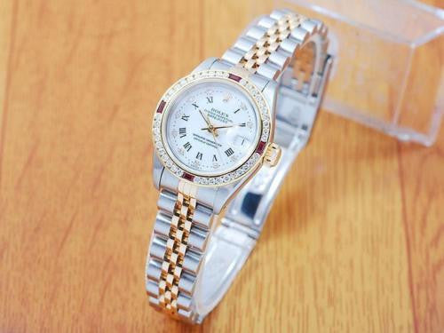 Rolex Diamonds Ruby DateJust Automatic Women's Watch! 69173