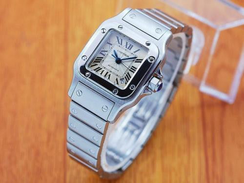 Cartier Santos Stainless Steel Automatic Women's Watch! 2423