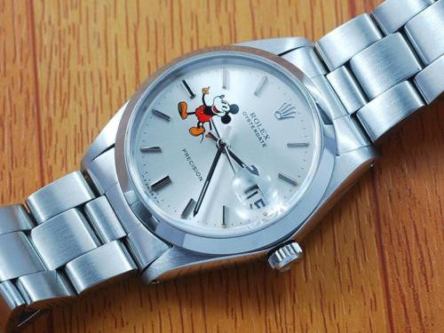 Rolex 6694 Oysterdate Precision Mickey Mouse Men's Watch!
