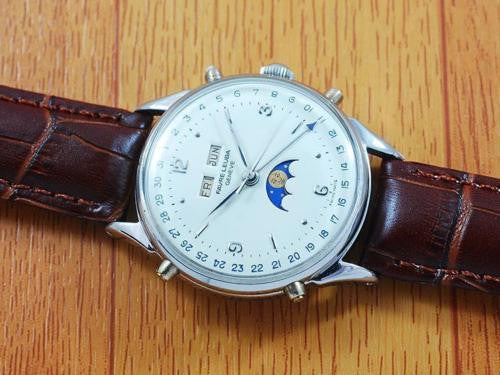 Favre Leuba Triple Calender Moonphase Vintage Automatic Watch!