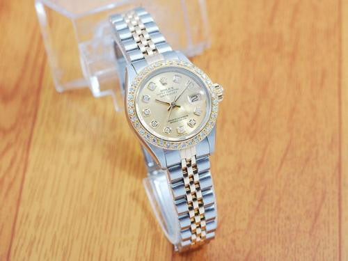 Rolex Gold Diamonds DateJust Automatic Women's Watch!