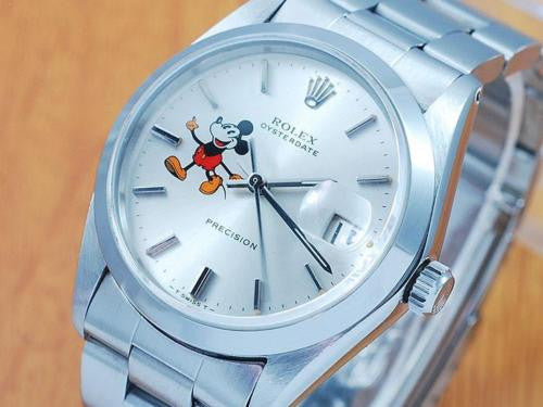 Rolex 6694 Oysterdate Precision Mickey Mouse Men's Watch!