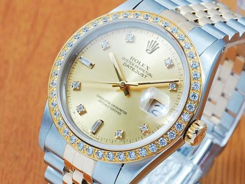 Rolex 18K Gold & S/S Diamond Automatic Men's Watch!