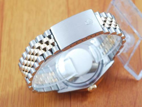 Rolex Gold & S/S Roman Dial Diamond Automatic Men's Watch!