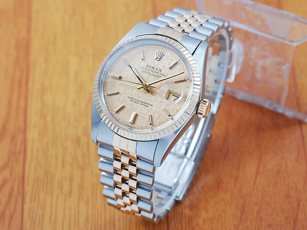 Rolex 16013 Oyster Perpetual Gold & SS DateJust Automatic Watch!