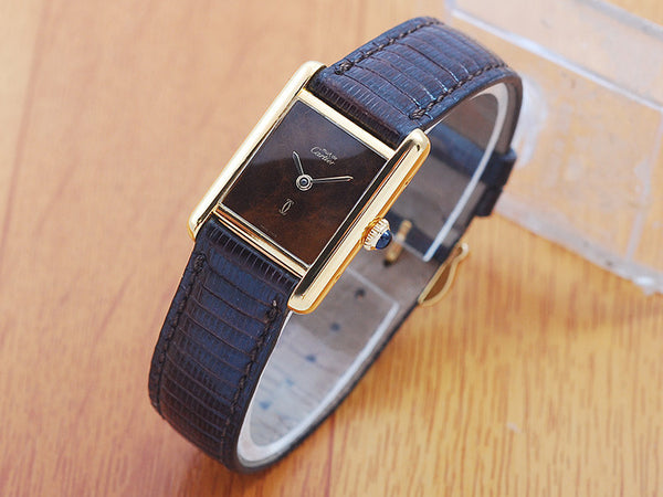 Cartier Tank 18K Gold Vermeil Women's Watch!