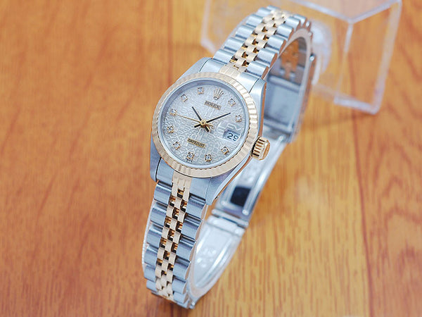 Rolex 18K Gold & S/S Diamonds DateJust Automatic Women's Watch!