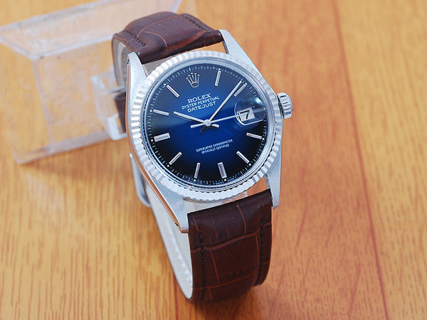 Rolex 1601 Gold & SS Linen DateJust Automatic Men's Watch!