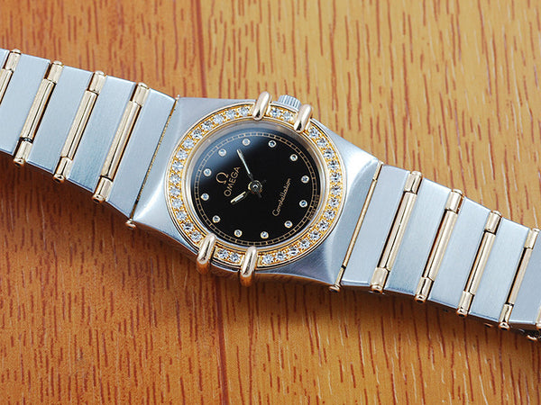 Omega Constellation Diamonds 18K Gold & S/S Women's Watch!