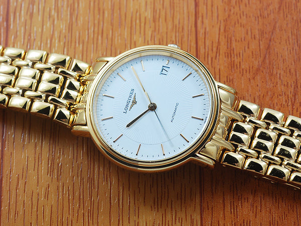 Longines 18K Gold Plated Automatic Mens Watch!