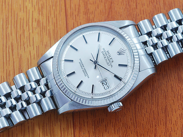 Rolex 1601 18K White Gold & S/S DateJust Automatic Watch!