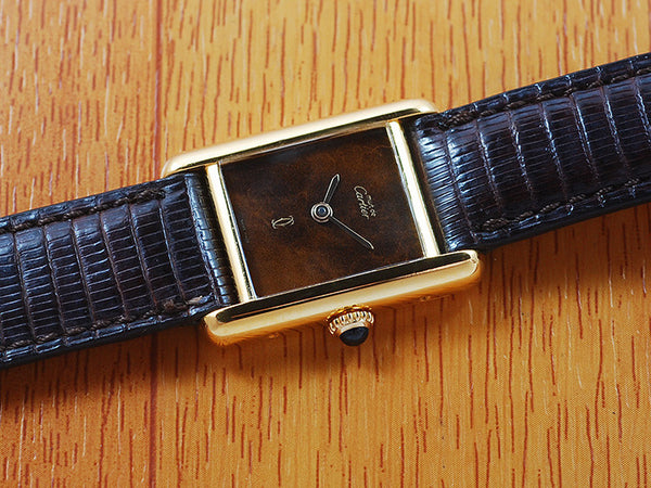 Cartier Tank 18K Gold Vermeil Women's Watch!