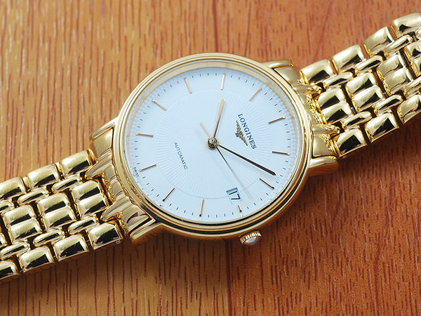 Longines 18K Gold Plated Automatic Mens Watch!