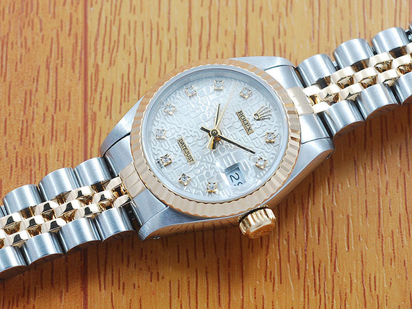 Rolex 18K Gold & S/S Diamonds DateJust Automatic Women's Watch!