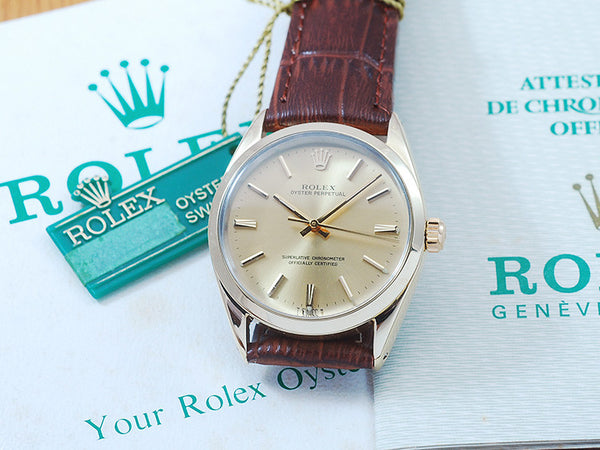 Rolex 14K Gold Capped Oyster Perpetual Automatic Watch!