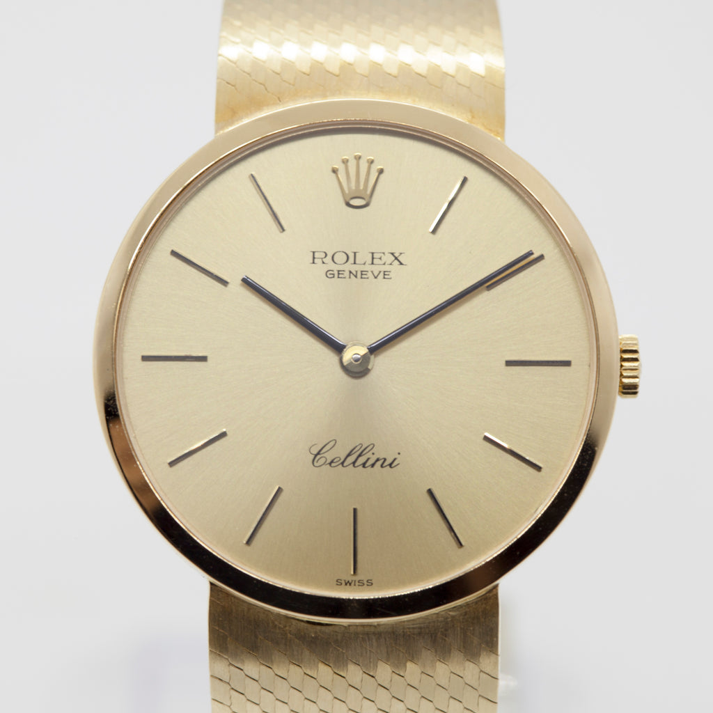 Rolex Cellini 18K Solid Gold Winding Watch!