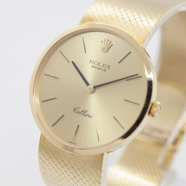 Rolex Cellini 18K Solid Gold Winding Watch!